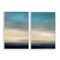 Stupell Industries Calm Tranquil Sea horizon 2 pc Framed Giclee Wall Art Set Design by Suzanne Nicoll
